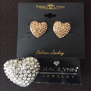 Change Of Heart Earrings and Ring Set